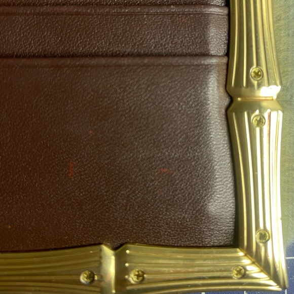 Brandon blackwood Bamboo B Card Holder in dark brown - Picture 2 of 4